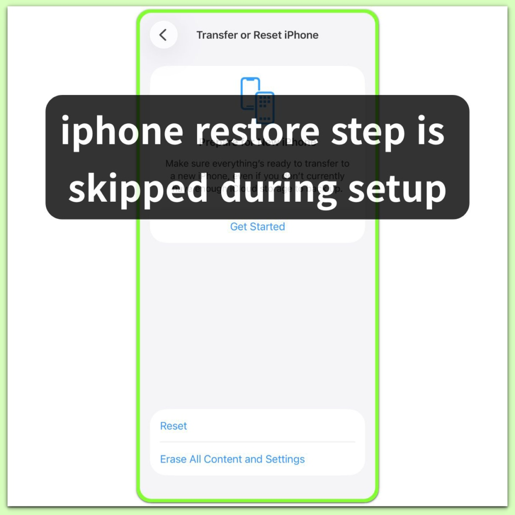 transfer or reset iphone prepare for new iphone screen