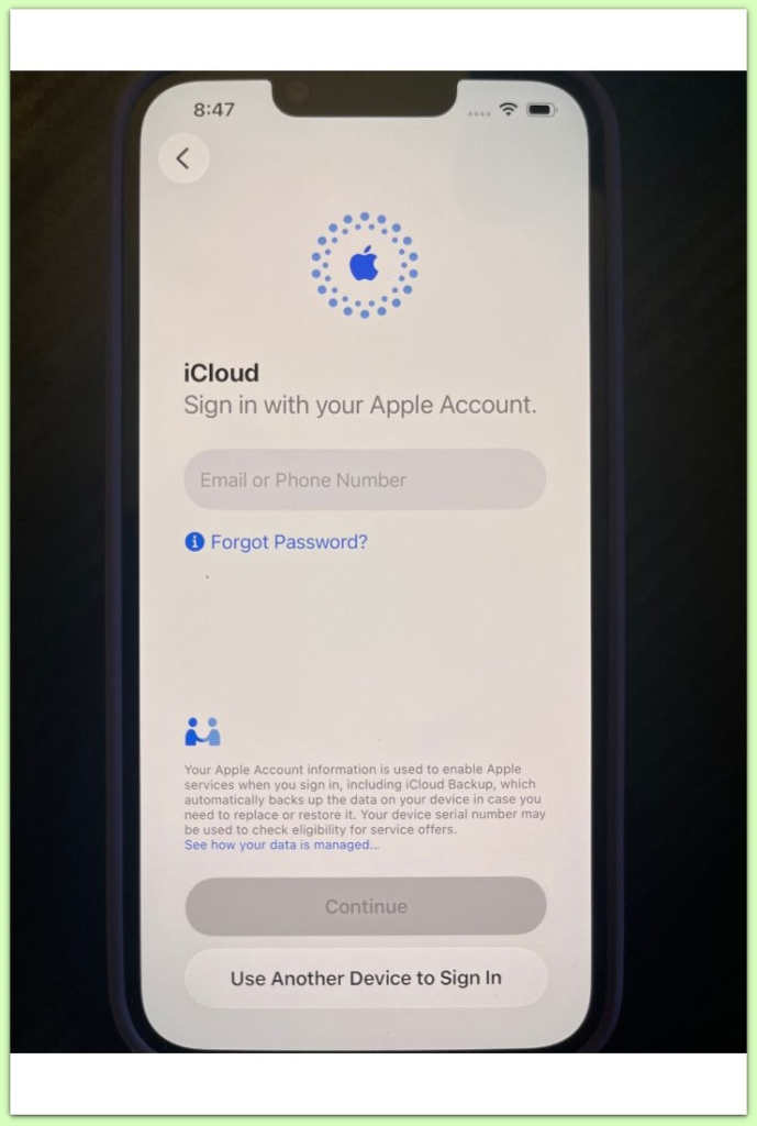 iphone setup skips restore and goes directly to apple id sign in screen

