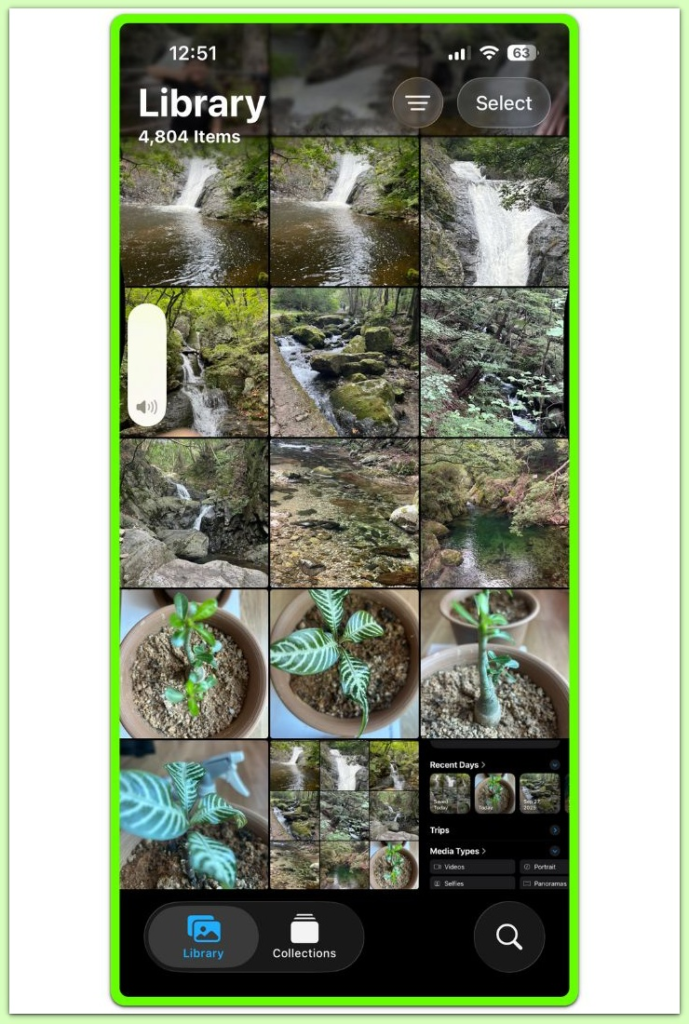 iphone photos library showing thousands of items after restore

