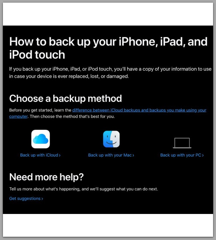 apple iphone backup system overview showing icloud and computer backup methods
