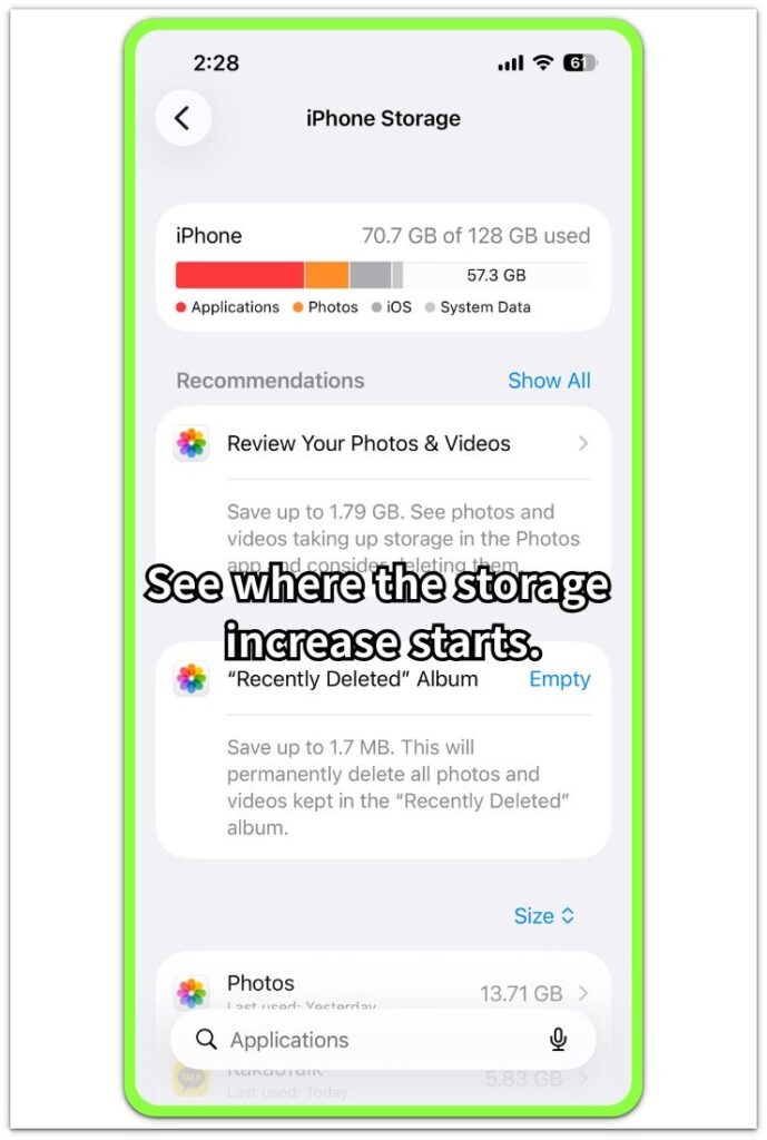 iphone storage increased after ios update apple system data source