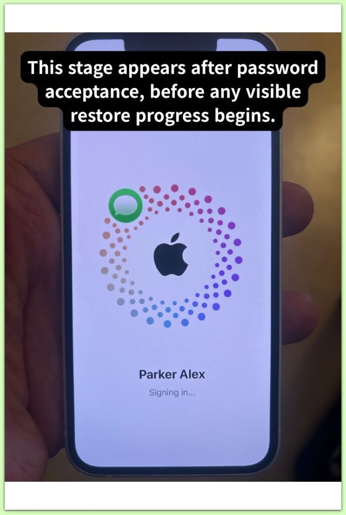 internal encryption validation stage after password acceptance