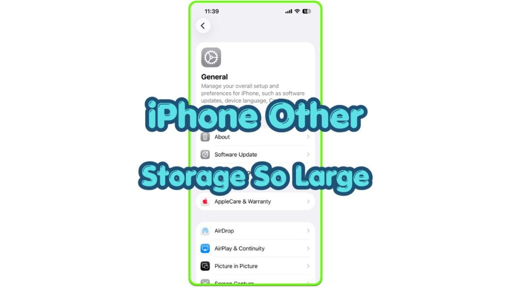 iphone other storage so large storage screen thumbnail