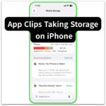app clips taking storage on iphone iphone storage screen showing storage allocation bar and system storage categories