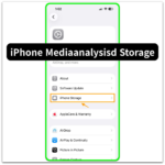 iphone mediaanalysisd storage setting path showing iphone storage menu inside general settings