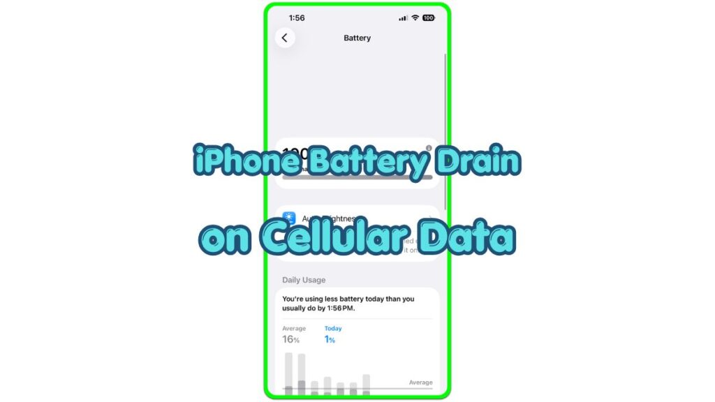 iphone battery drain on cellular data Battery screen thumbnail