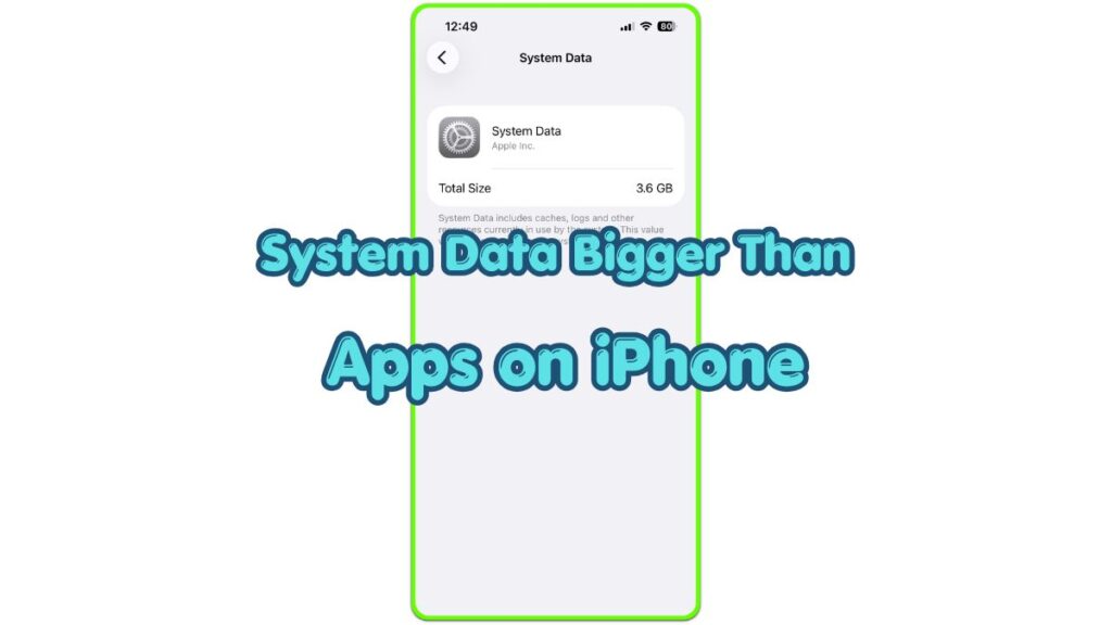 system data bigger than apps on iphone thumbnail