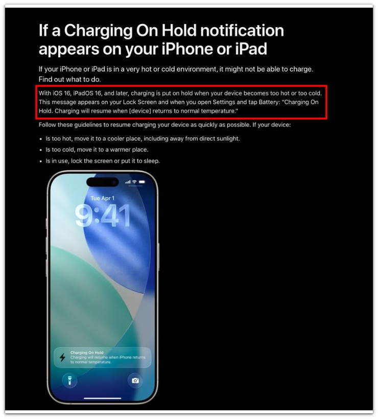 iphone charging slow when hot official apple charging on hold explanation