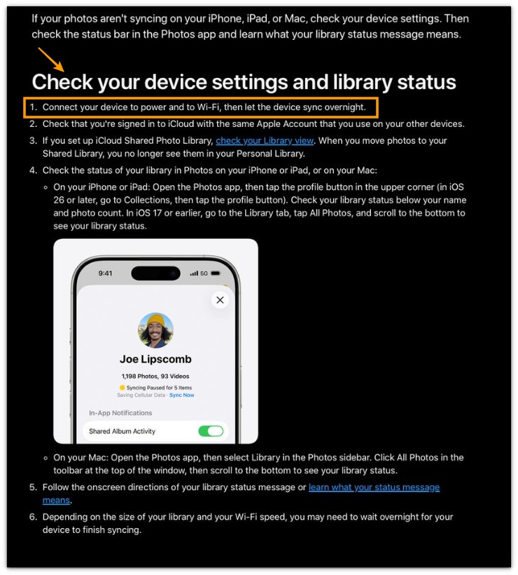 iphone photos sync battery drain apple support wi-fi power and library status guide
