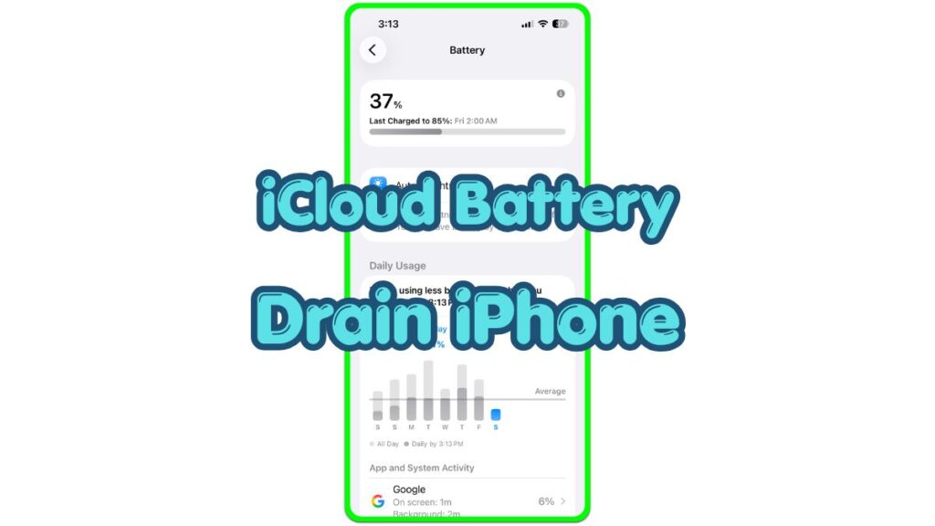 icloud battery drain iphone battery usage screen thumbnail
