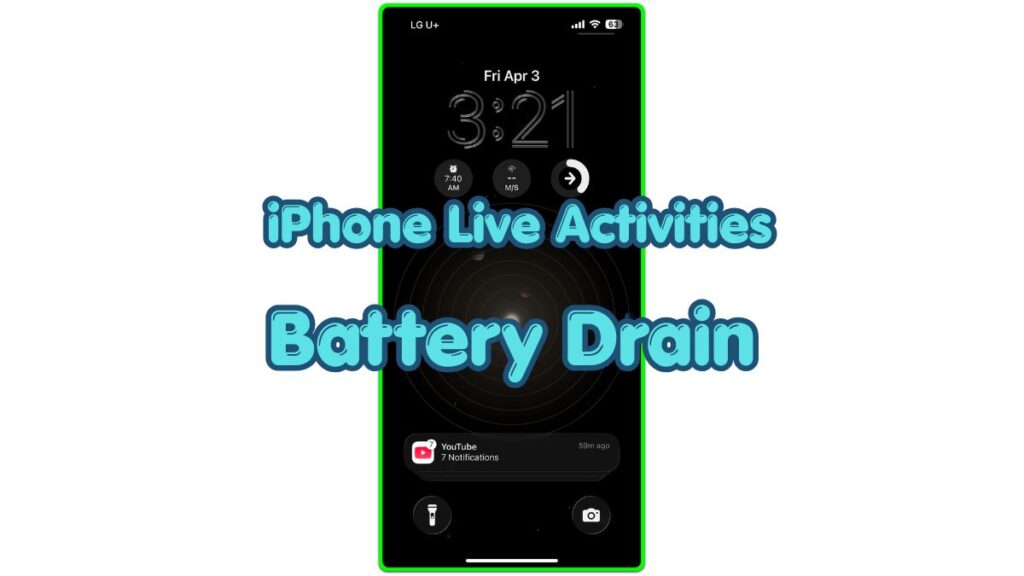 iphone live activities battery drain lock screen live activity