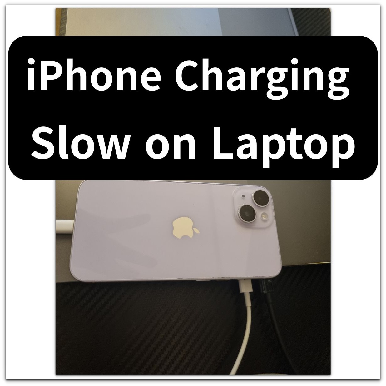 iphone charging slow on laptop usb connection