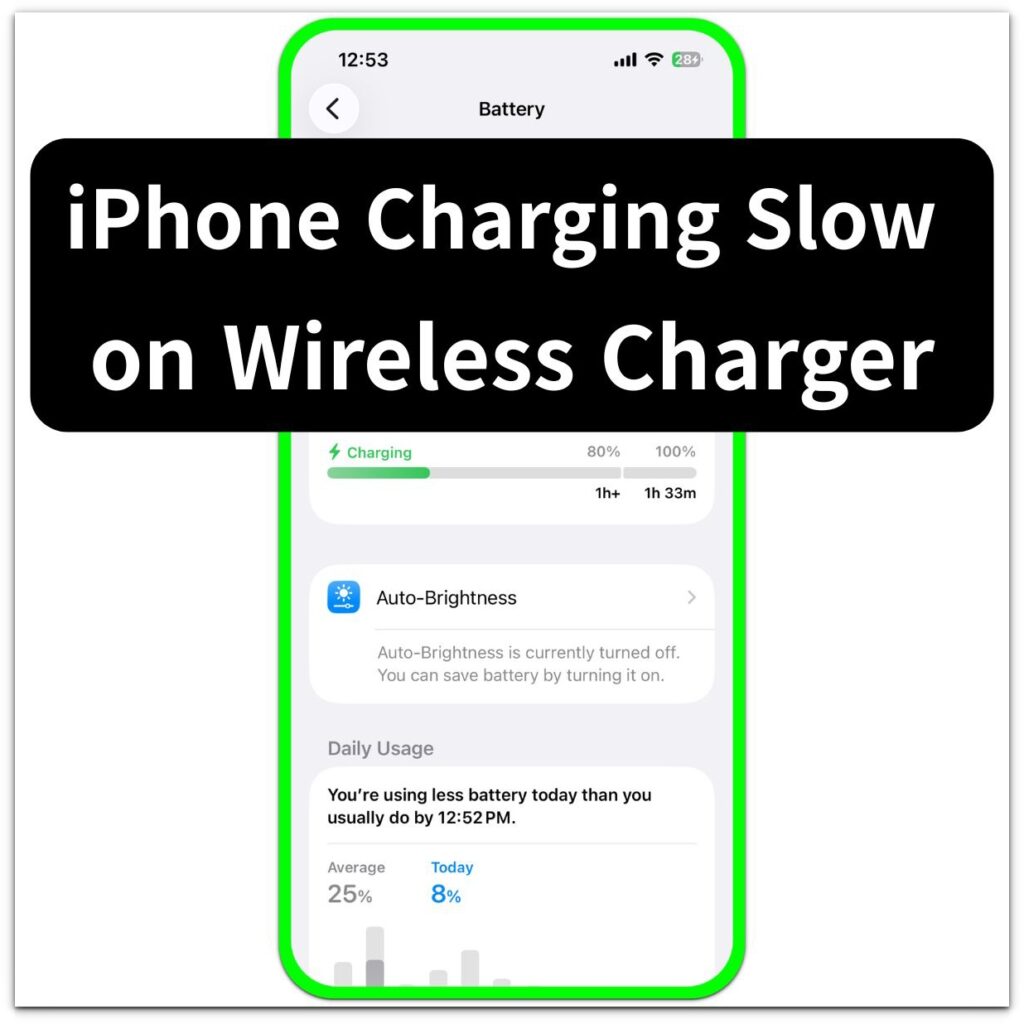 iphone charging slow on wireless charger battery screen thumbnail