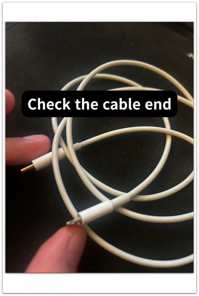 iphone charging slow in car cable end check