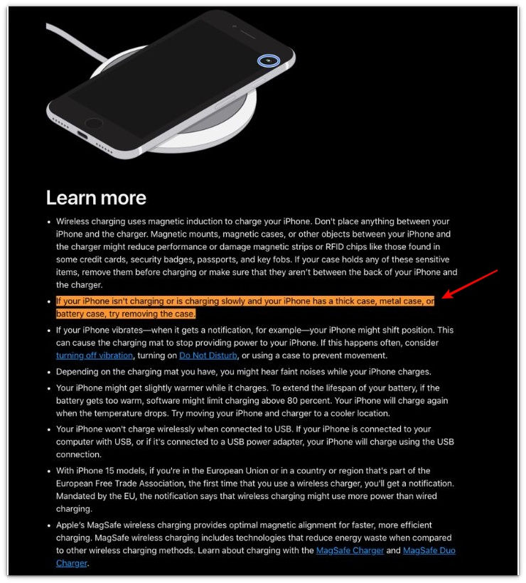 iphone charging slow on wireless charger apple case charging warning