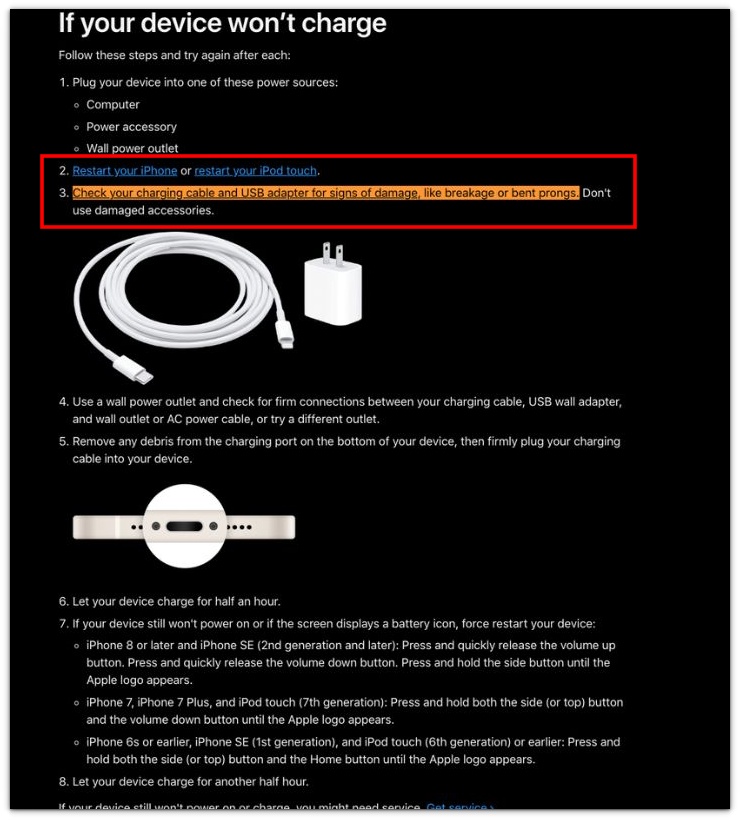 iphone charging slow in car apple support charging cable and usb adapter check